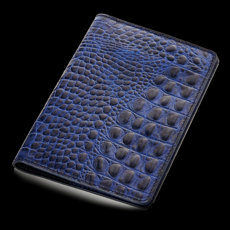 India blue croco passport-holder - Satisphy Dev