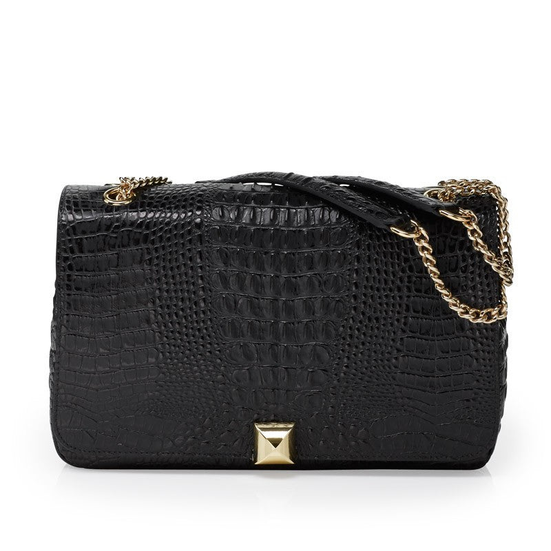 Naomi black gold bag - Satisphy Dev
