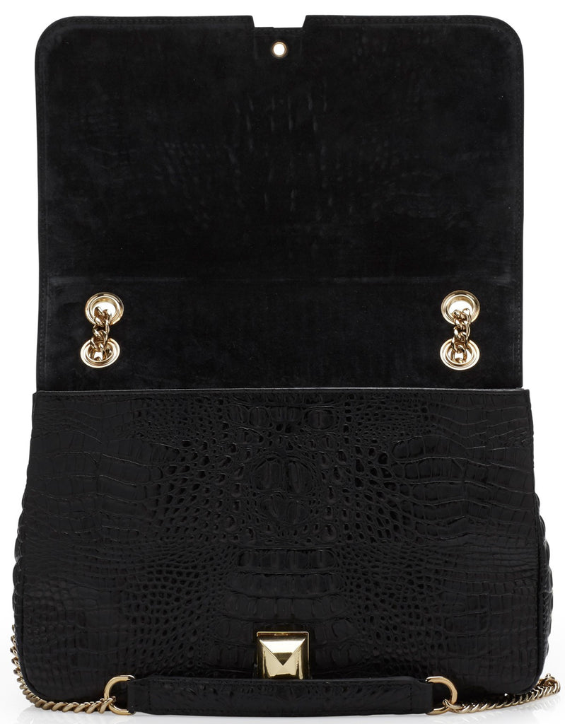 Naomi black gold bag - Satisphy Dev