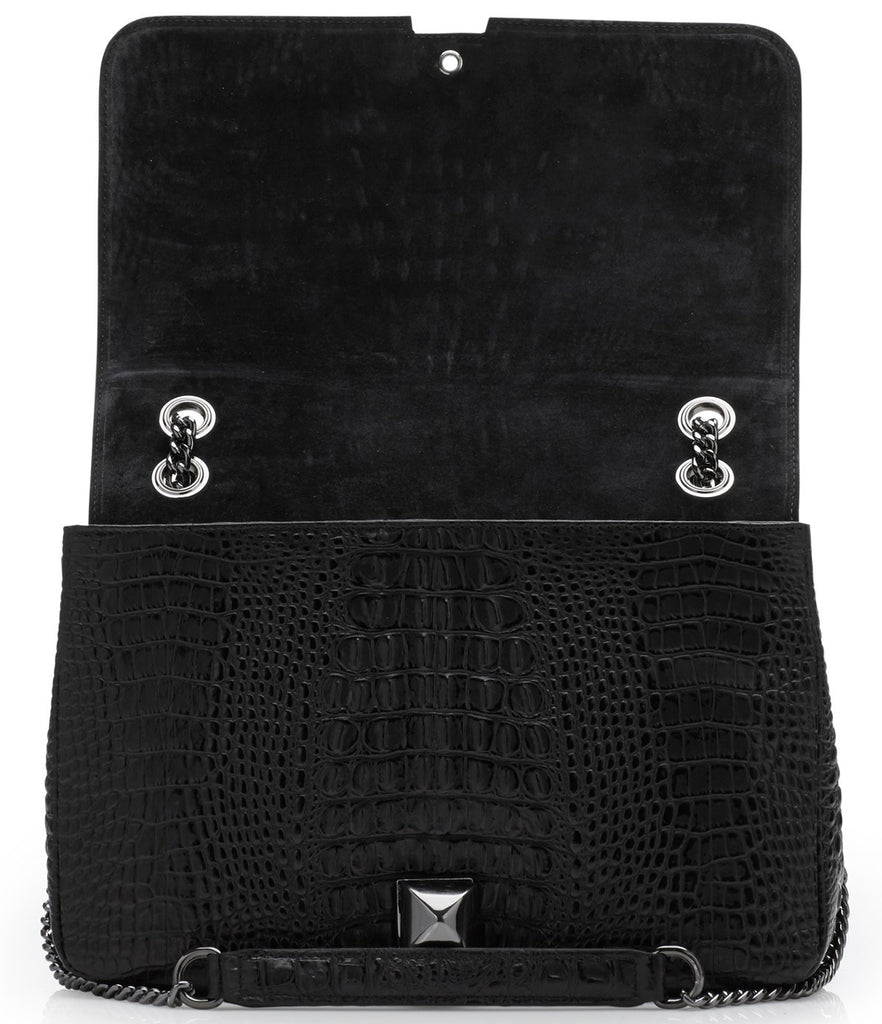 Naomi black gunmetal bag - Satisphy Dev