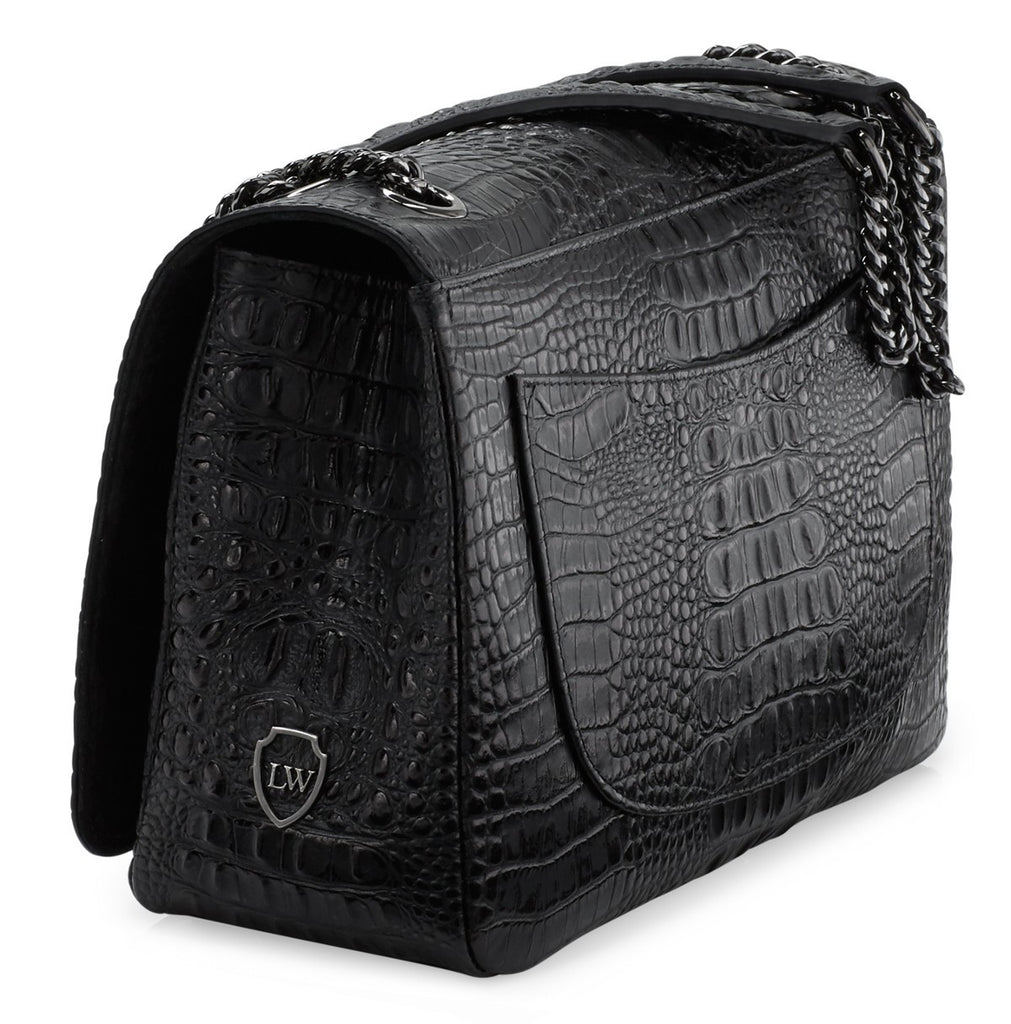 Naomi black gunmetal bag - Satisphy Dev