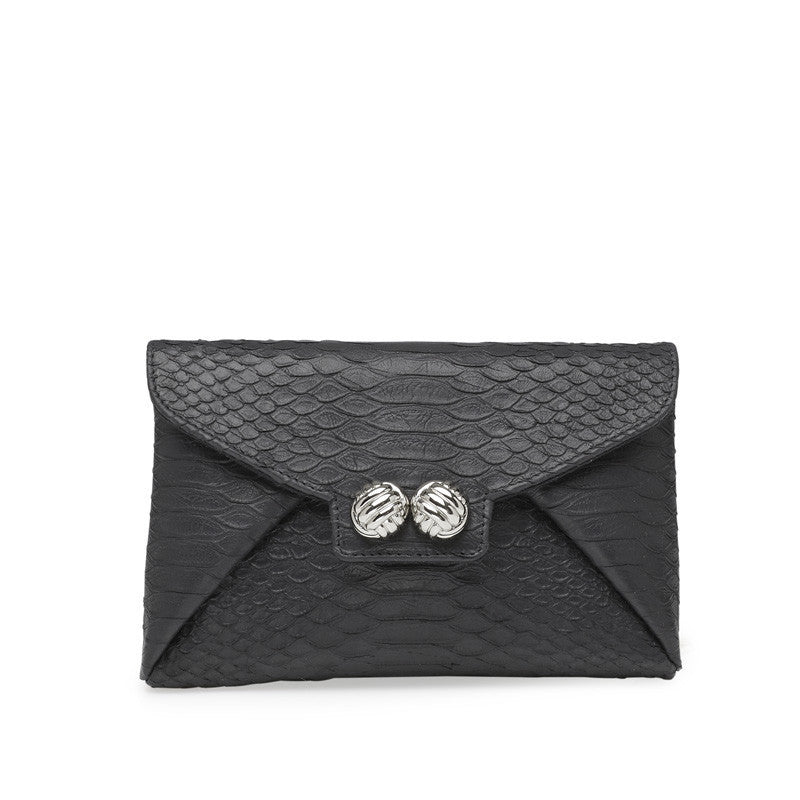 Mercer black silver clutch - Satisphy Dev