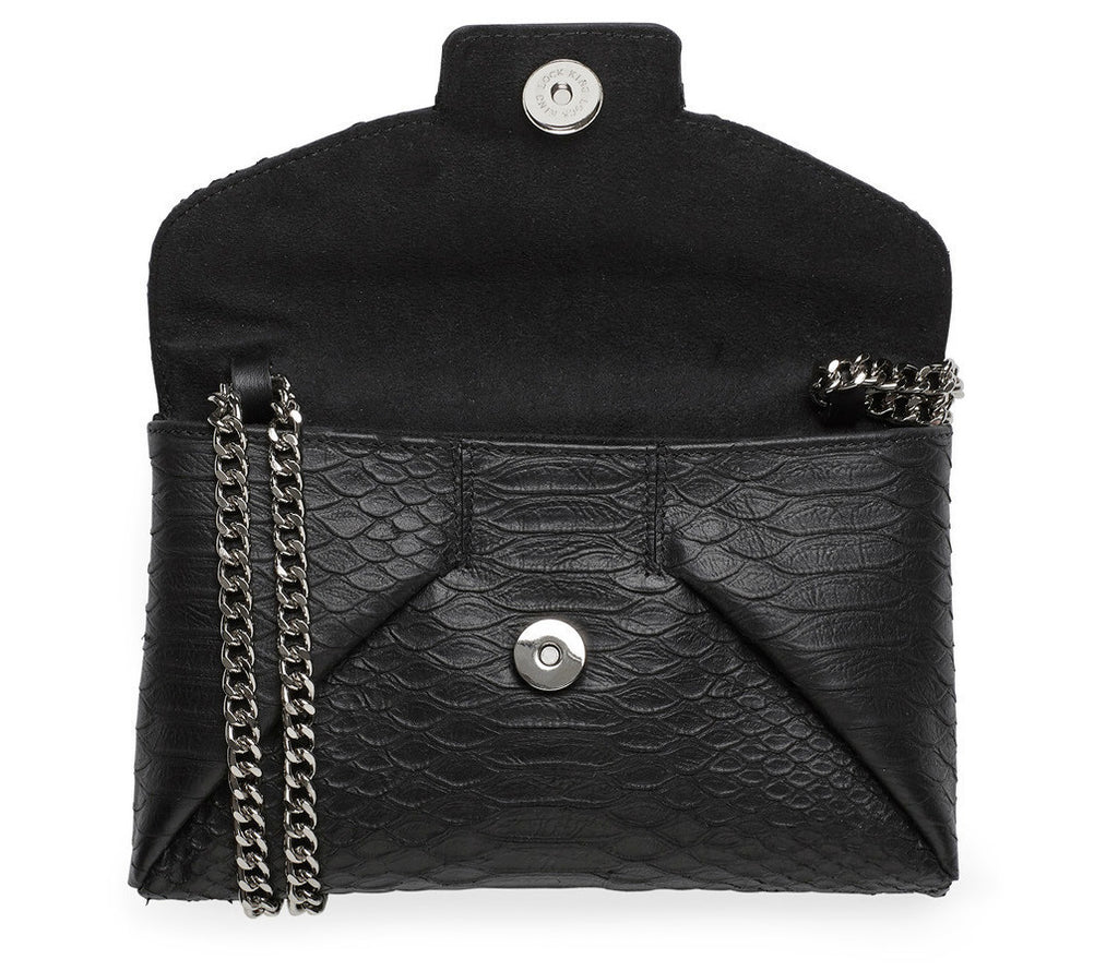 Mercer black silver clutch - Satisphy Dev