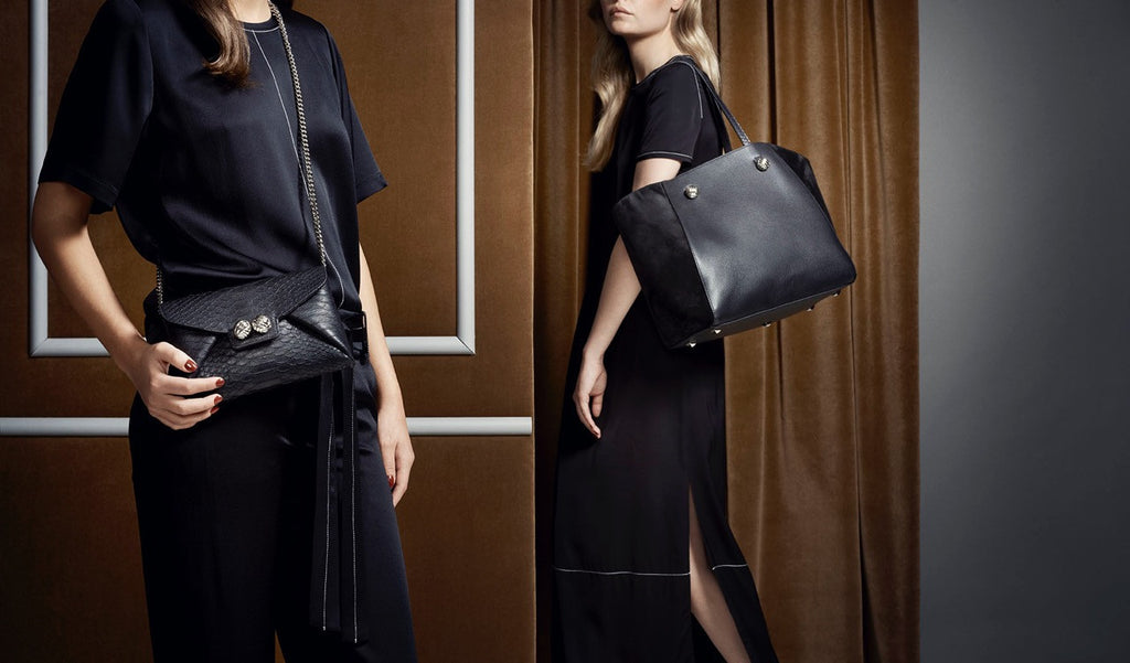 Mercer black silver clutch - Satisphy Dev