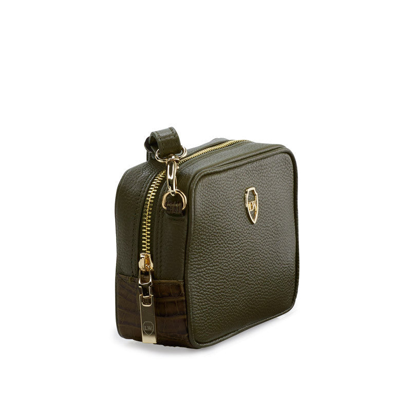 Nicole olive gold mini bag - Satisphy Dev