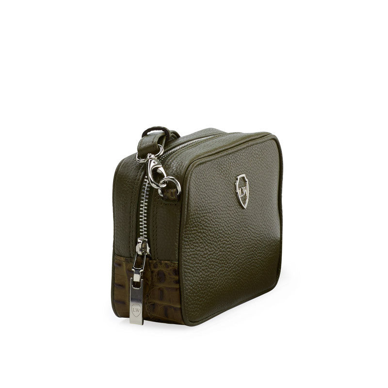 Nicole olive silver mini bag - Satisphy Dev
