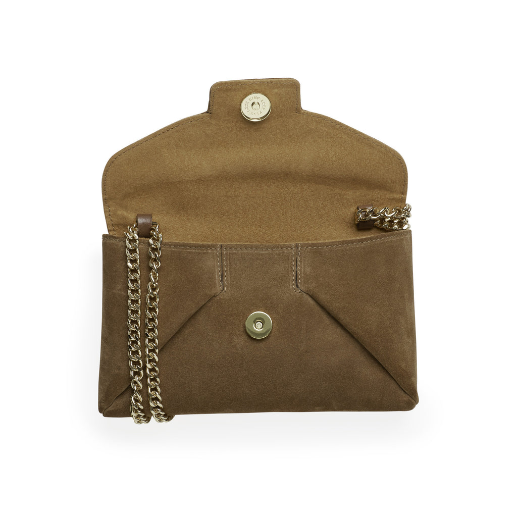 Mercer cognac gold clutch - Satisphy Dev