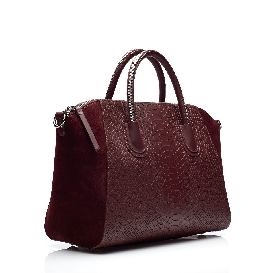 Serpent bordeaux silver bag - Satisphy Dev