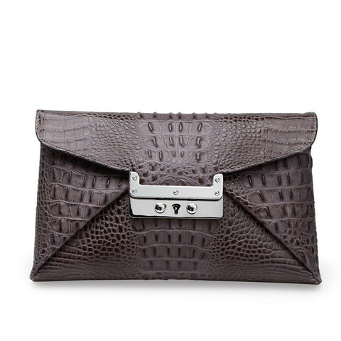 Nirvana grey silver clutch