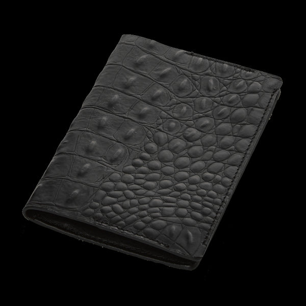 India black croco passport-holder - Satisphy Dev