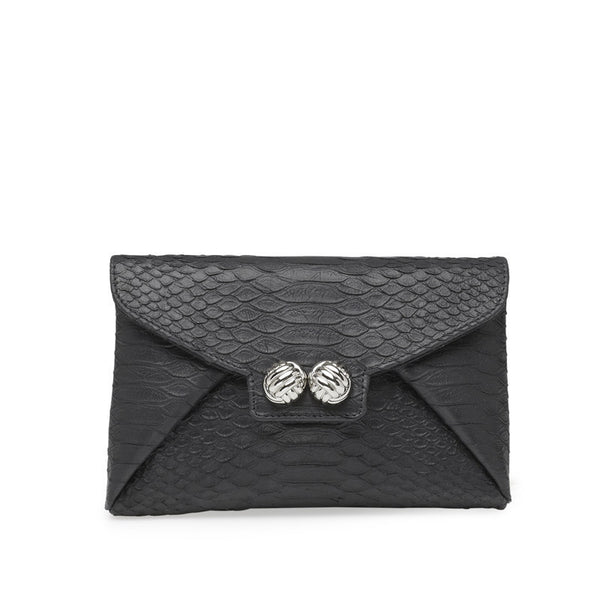 Mercer black silver clutch - Satisphy Dev